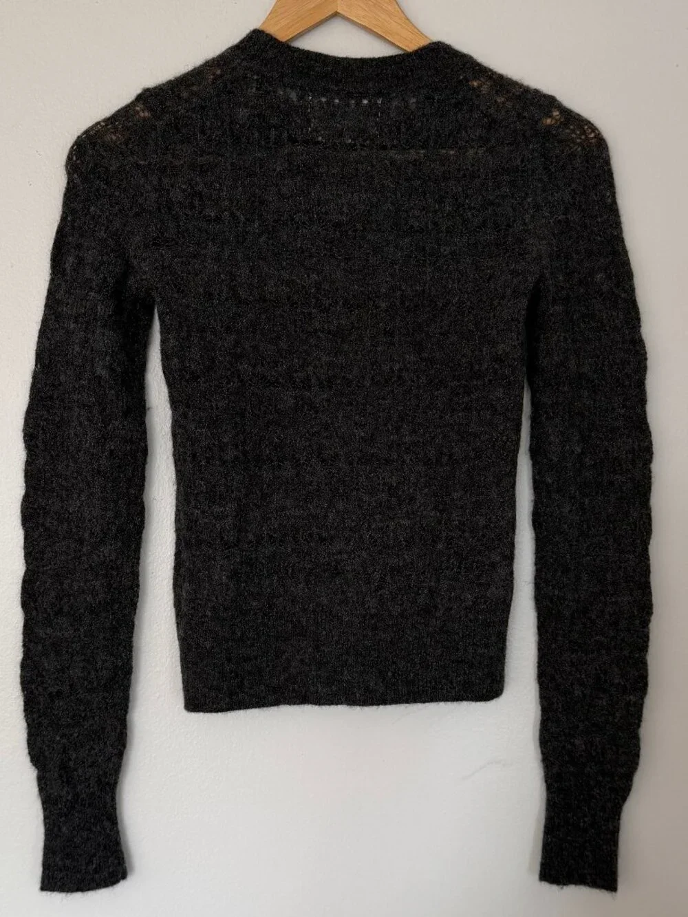 ISABEL MARANT ETOILE ACIA SWEATER IN DARK GREY SIZE  EU34 / US2